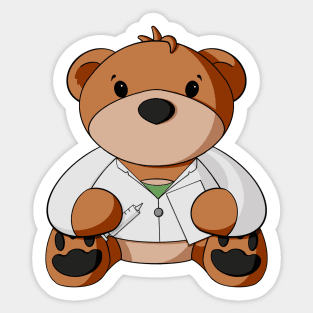 General Practitioner Doctor Teddy Bear Sticker